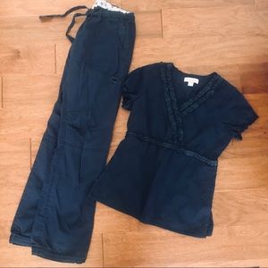 Koi Navy Blue Scrub Set